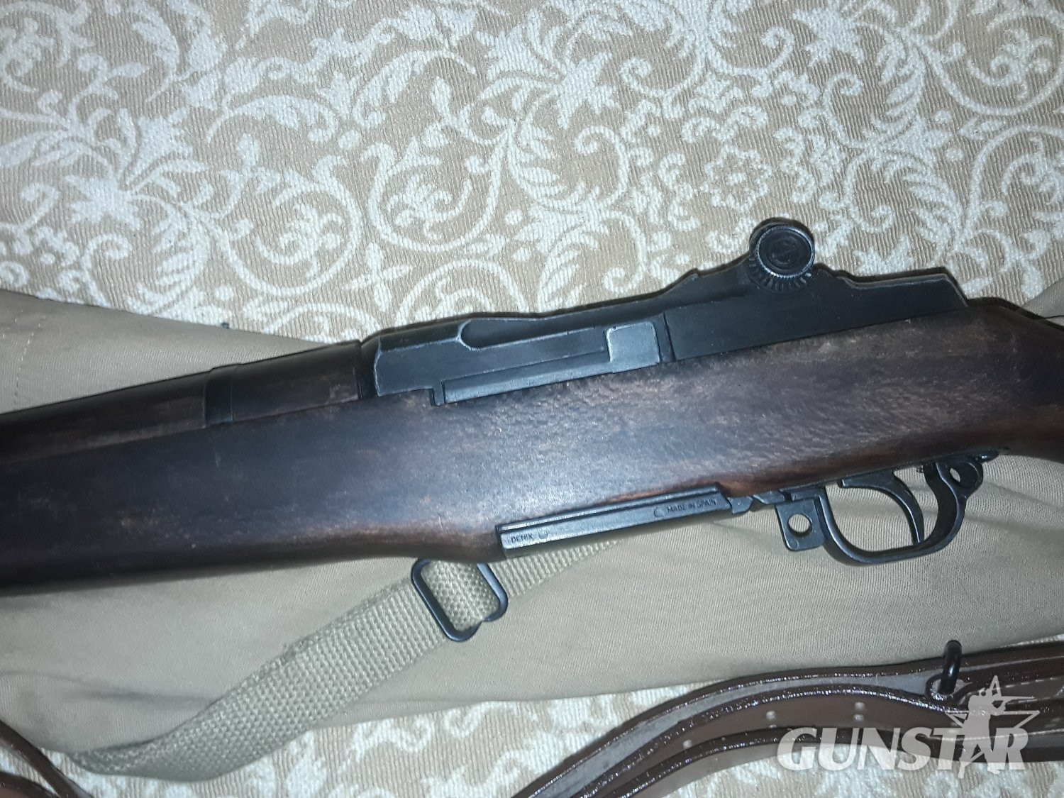  Denix M1 GARAND COMPLETE WITH SLING/CANVAS VALIS/8 ROUND BLOC CLIP - Non-firing
