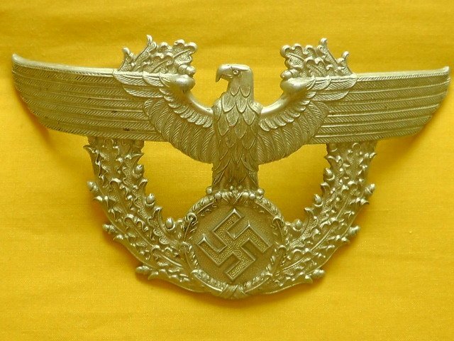Unknown German Civil Police Shako Eagle Antique & Militaria - {CATEGORY}