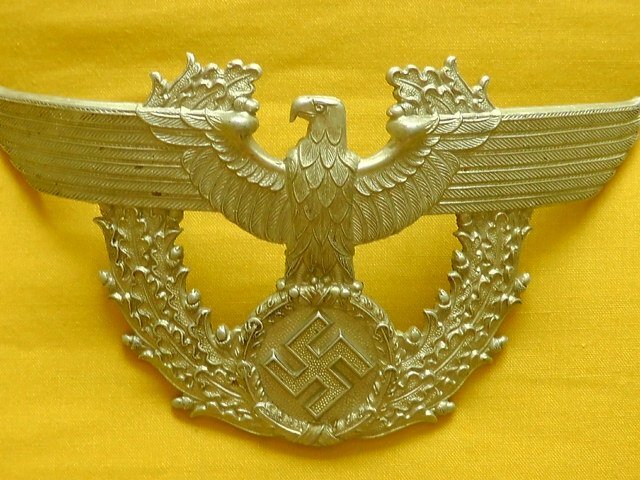 Unknown German Civil Police Shako Eagle Antique & Militaria 