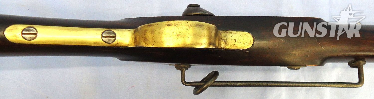{CATEGORY} - Victorian, British Army in Indian, Light Cavalry.65 Calibre, Smooth Bore, Antique Percussion Carbine with Saddle Bar and Ring. Sn 23424 Victorian, British Army in Indian, Light Cavalry.65 Calibre, Smooth Bore, Antique Percussion Carbine with Saddle Bar and Ring. Sn 23424 Single Shot Various Rifle