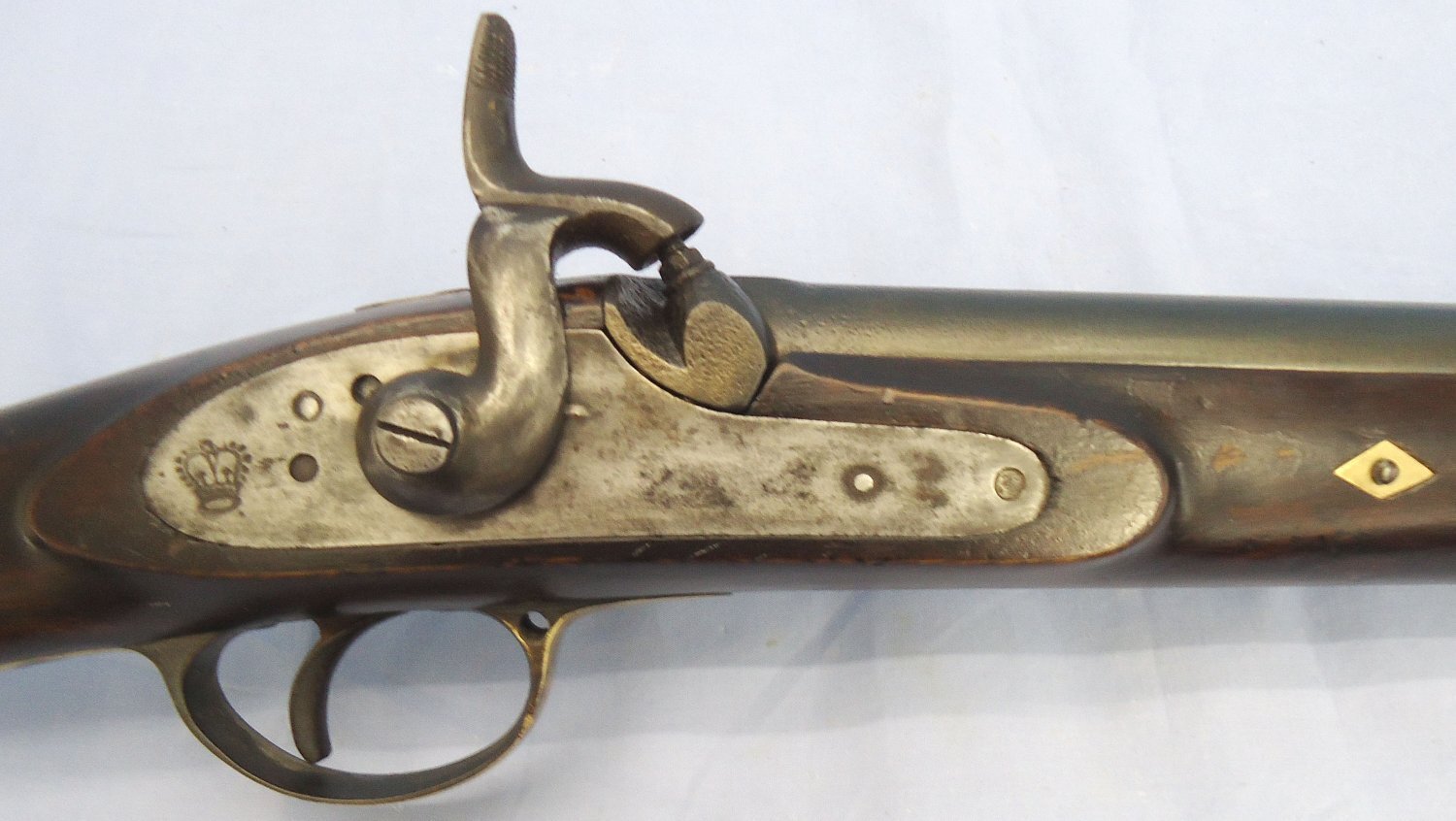 {CATEGORY} - Victorian, British Army in Indian, Light Cavalry.65 Calibre, Smooth Bore, Antique Percussion Carbine with Saddle Bar and Ring. Sn 23424 Victorian, British Army in Indian, Light Cavalry.65 Calibre, Smooth Bore, Antique Percussion Carbine with Saddle Bar and Ring. Sn 23424 Single Shot Various Rifle in 