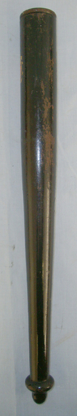  1830-1837 William IV Ebonised Wood Police Truncheon With Hand Painted Royal Cypher Antique & Militaria