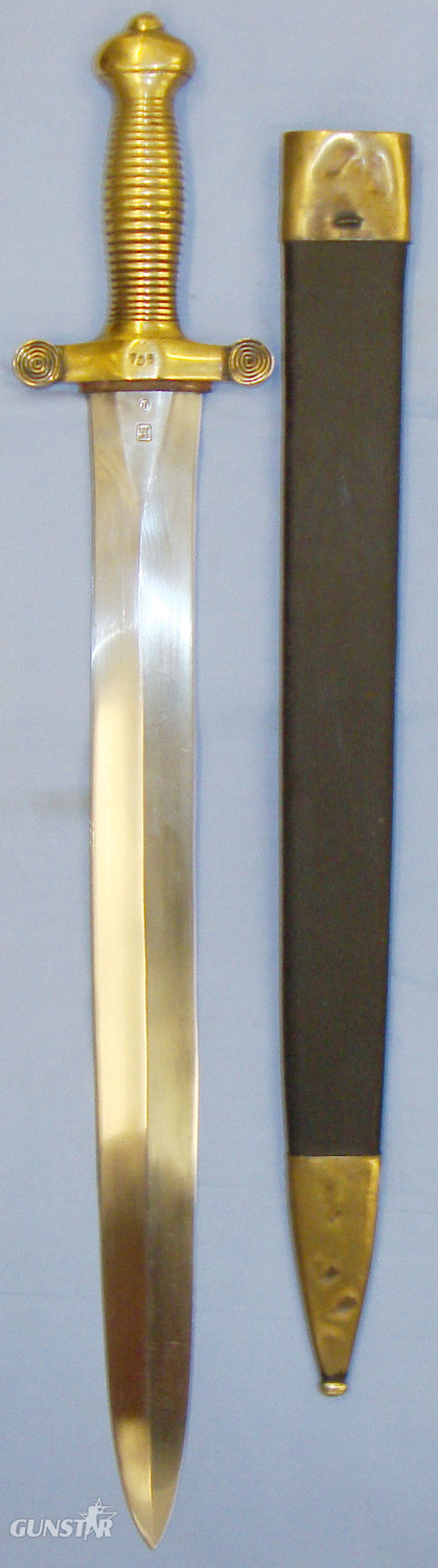 Dated 1832 French Pattern 1831 Foreign Legion / Infantry “Coupe Choux” (Cabbage Chopper) Gladius Short Sword / Side Arm & Scabbard. Sn 20672:24. Sword in 
