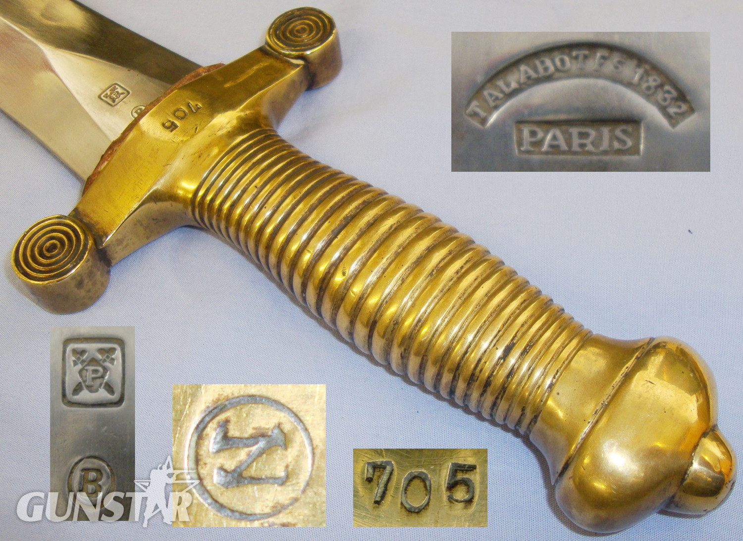 Dated 1832 French Pattern 1831 Foreign Legion / Infantry “Coupe Choux” (Cabbage Chopper) Gladius Short Sword / Side Arm & Scabbard. Sn 20672:24. Sword