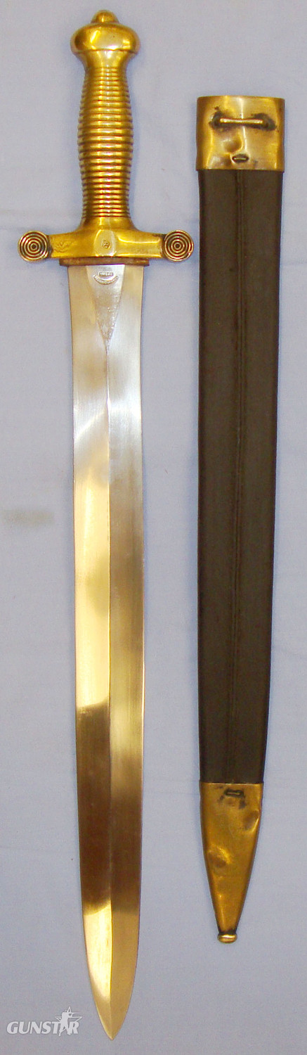  Dated 1832 French Pattern 1831 Foreign Legion / Infantry “Coupe Choux” (Cabbage Chopper) Gladius Short Sword / Side Arm & Scabbard. Sn 20672:24. Sword