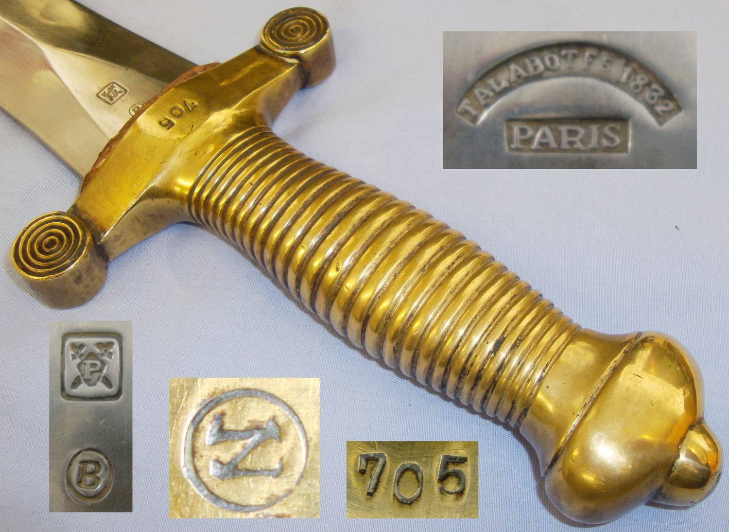 Dated 1832 French Pattern 1831 Foreign Legion / Infantry “Coupe Choux” (Cabbage Chopper) Gladius Short Sword / Side Arm & Scabbard. Sn 20672:24. Sword