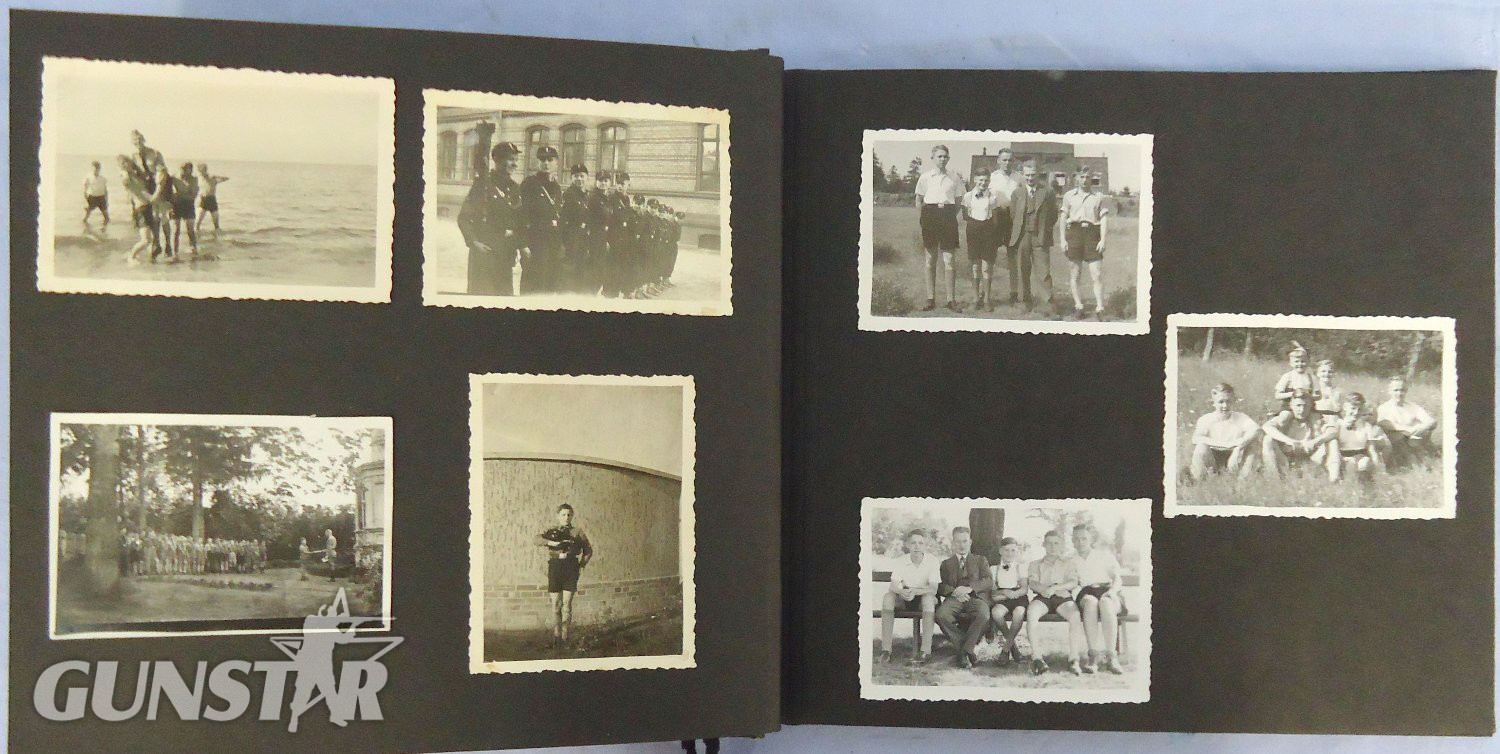 {CATEGORY} - WW2 Nazi German Hitler Youth Photograph Album containing 50 Original Photographs. Sn - 22883 WW2 Nazi German Hitler Youth Photograph Album containing 50 Original Photographs. Sn - 22883 Antique & Militaria in 