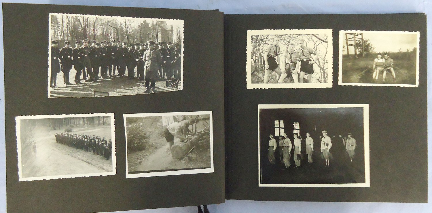 WW2 Nazi German Hitler Youth Photograph Album containing 50 Original Photographs. Sn - 22883 WW2 Nazi German Hitler Youth Photograph Album containing 50 Original Photographs. Sn - 22883 Antique & Militaria 