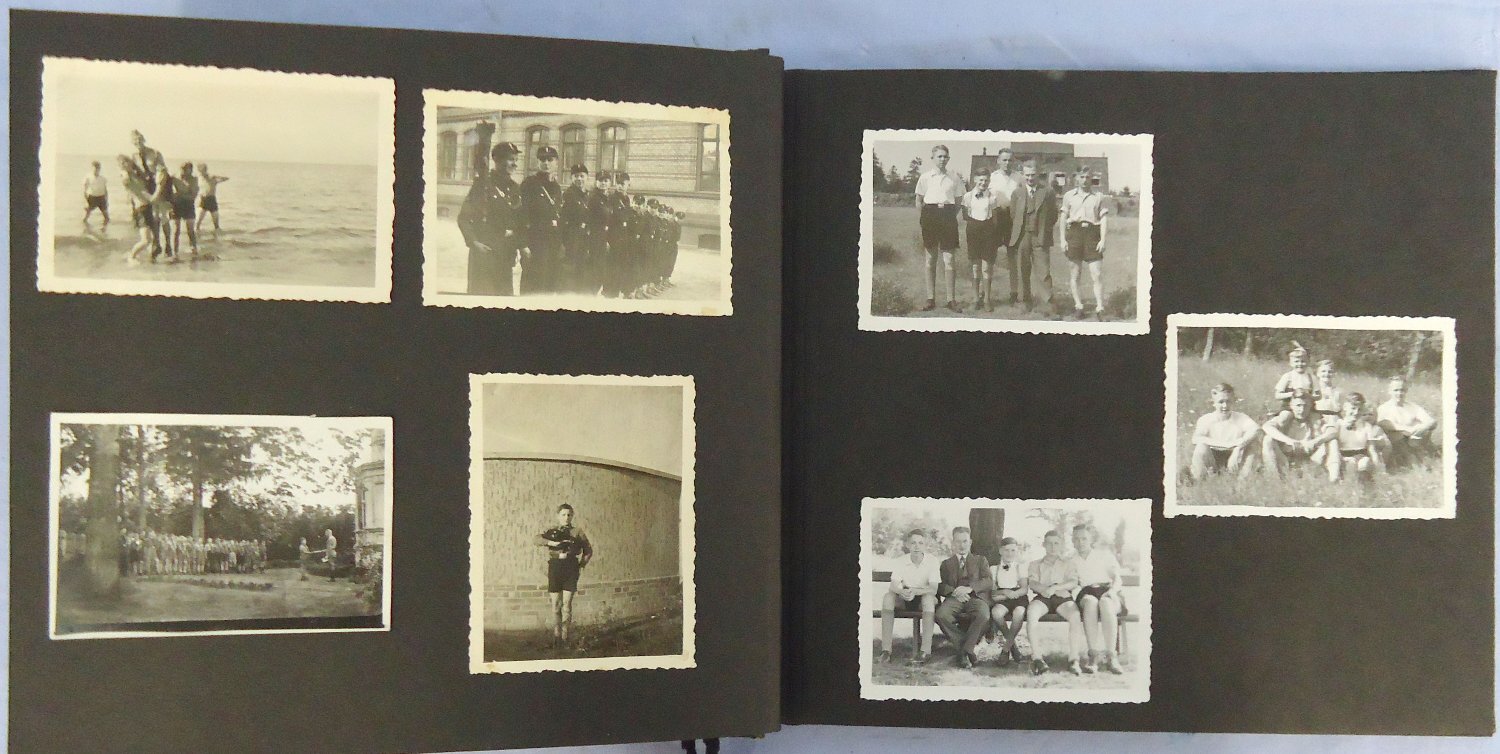 {CATEGORY} - WW2 Nazi German Hitler Youth Photograph Album containing 50 Original Photographs. Sn - 22883 WW2 Nazi German Hitler Youth Photograph Album containing 50 Original Photographs. Sn - 22883 Antique & Militaria in 