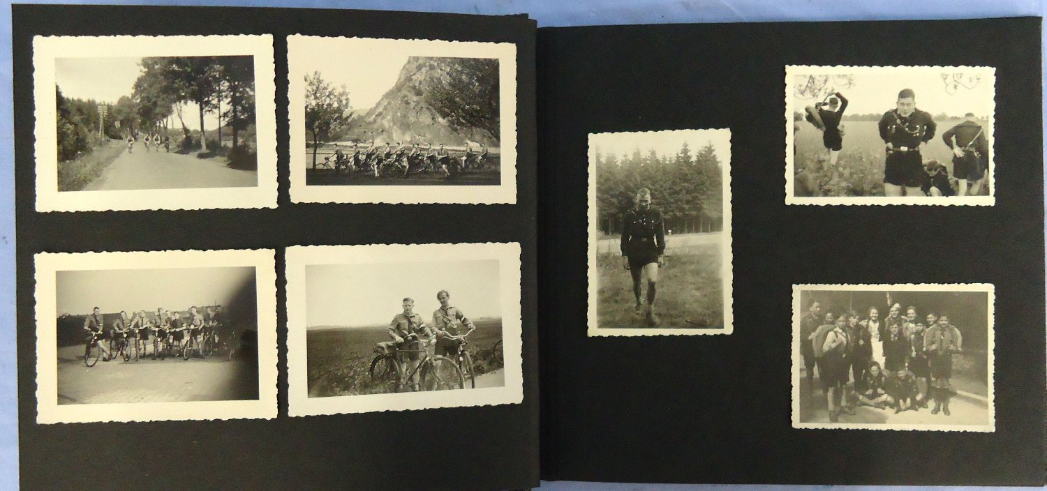 {CATEGORY} - WW2 Nazi German Hitler Youth Photograph Album containing 50 Original Photographs. Sn - 22883 WW2 Nazi German Hitler Youth Photograph Album containing 50 Original Photographs. Sn - 22883 Antique & Militaria