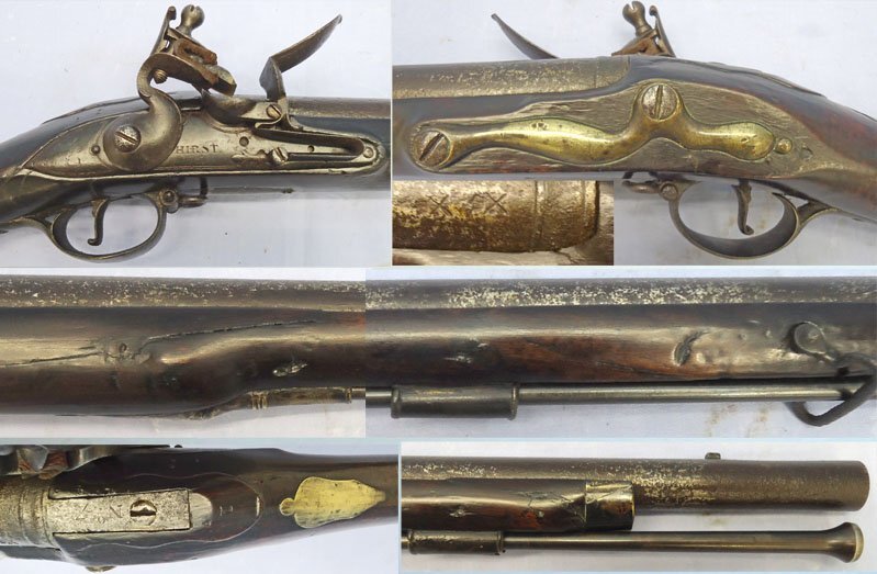  American War of Independence Era**Extremely Rare .67 Pistol Bore Officers Fusil Brown Bess, Number 7 by Hirst. Sn - 23230:2 American War of Independence Era**Extremely Rare .67 Pistol Bore Officers Fusil Brown Bess, Number 7 by Hirst. Sn - 23230:2 Muzzleloader Various Rifle