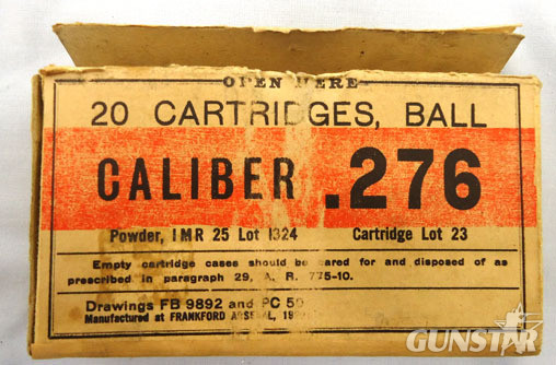  INERT DEACTIVATED. Rare 20 Round Packet of .276 Peterson (7x51) Ball Ammunition  INERT DEACTIVATED. Rare 20 Round Packet of .276 Peterson (7x51) Ball Ammunition  Antique & Militaria