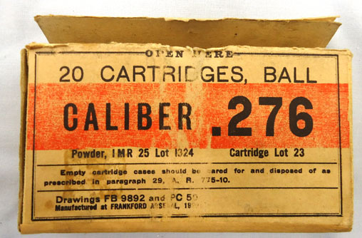  INERT DEACTIVATED. Rare 20 Round Packet of .276 Peterson (7x51) Ball Ammunition  INERT DEACTIVATED. Rare 20 Round Packet of .276 Peterson (7x51) Ball Ammunition  Antique & Militaria