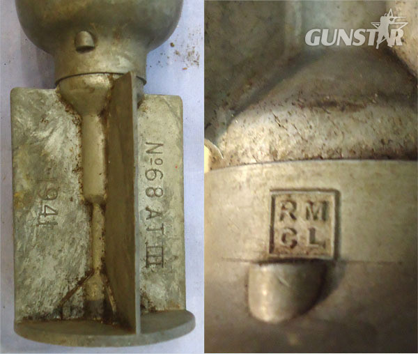  INERT DEACTIVATED. WW2, 1941 Dated, British No 68 AT Mk III (Anti Tank) HEAT (High Explosive Anti-Tank) Fin Stabilised Hollow Charged Rifle Grenade. Sn - 21303 INERT DEACTIVATED. WW2, 1941 Dated, British No 68 AT Mk III (Anti Tank) HEAT (High Explosive Anti-Tank) Fin Stabilised Hollow Charged Rifle Grenade. Sn - 21303  Other Ammunition