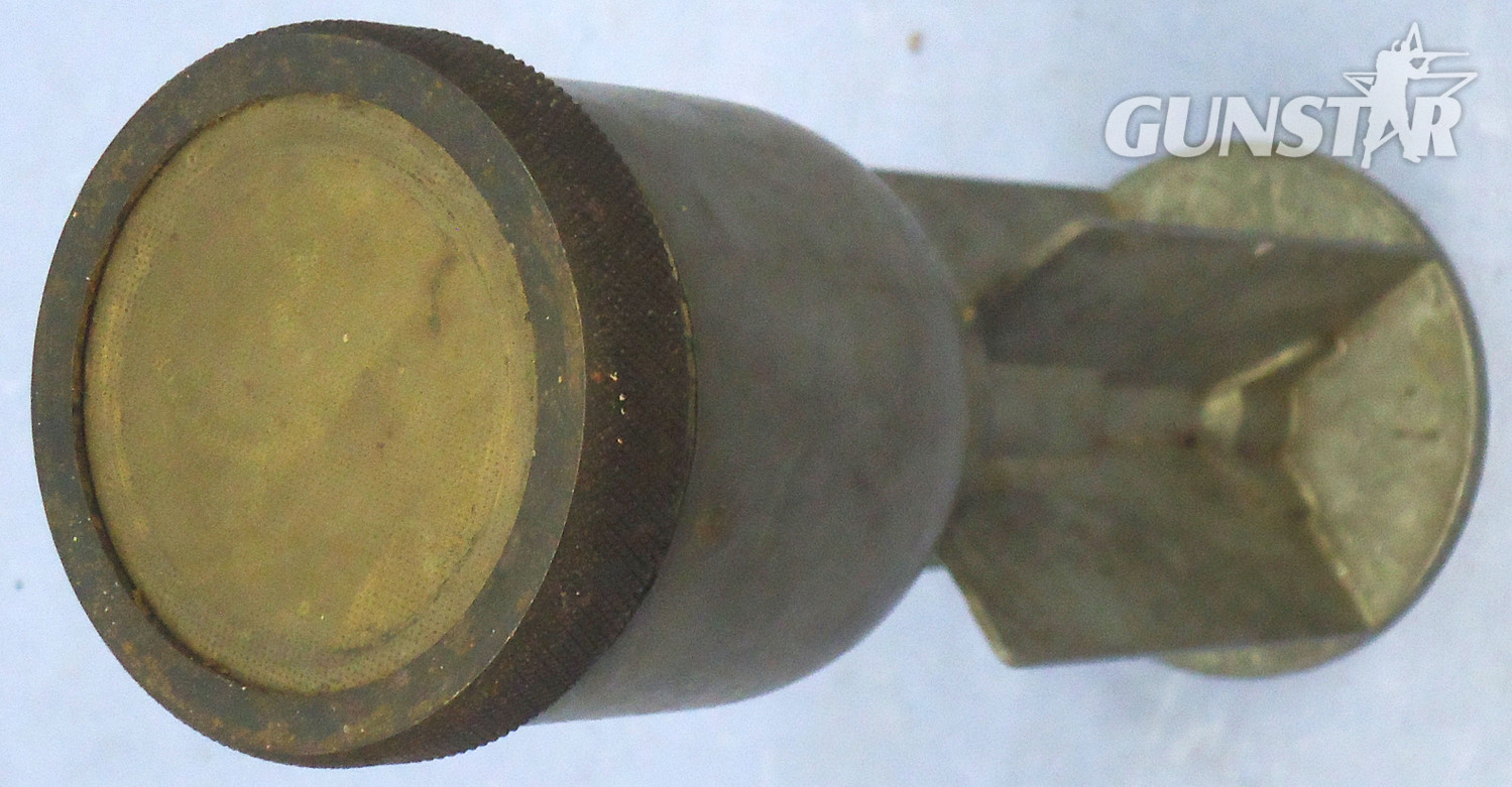 INERT DEACTIVATED. WW2, 1941 Dated, British No 68 AT Mk III (Anti Tank) HEAT (High Explosive Anti-Tank) Fin Stabilised Hollow Charged Rifle Grenade. Sn - 21303 INERT DEACTIVATED. WW2, 1941 Dated, British No 68 AT Mk III (Anti Tank) HEAT (High Explosive Anti-Tank) Fin Stabilised Hollow Charged Rifle Grenade. Sn - 21303  Other Ammunition 