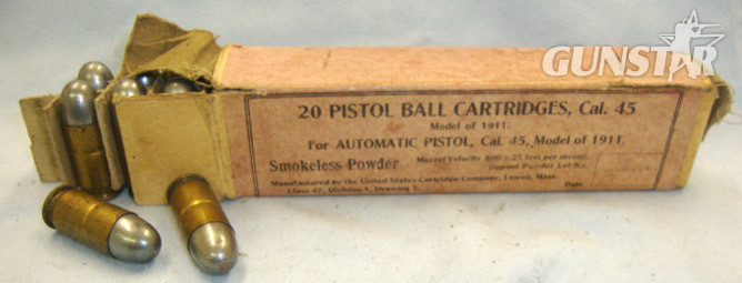 INERT DEACTIVATED USC Co (United States Cartridge Company) INERT DEACTIVATED Service Pack of 20 x .45 ACP Inert Ball Rounds By USC Co For C Antique & Militaria in 