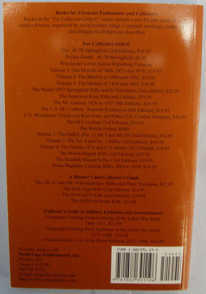  Scarce* The ‘M1 Garand’ 1936-1957-4th Edition of 2005 by Joe Poyer & Craig Riesch. BO 418 Scarce* The ‘M1 Garand’ 1936-1957-4th Edition of 2005 by Joe Poyer & Craig Riesch. BO 418 Other Accessory