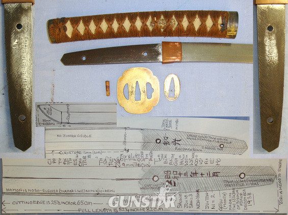 Pre WW2 December 1938 Dated Japanese Civilian Sword With Possible Gendaito Artisan Smith Signed Regulation Military Length Blade Possibly ‘TOMO KAZU SUKE’ / ‘SUKE MITSU’ With Scabbard & Expert Assessment Sword