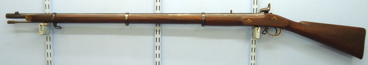 Royal Small Arms Factory (Enfield) British Pattern 1859 3 Band Musket (2nd model Indian .656” Musket). Sn - 21393:29 Single Shot .65 Cal Muzzleloader Rifle - {CATEGORY}