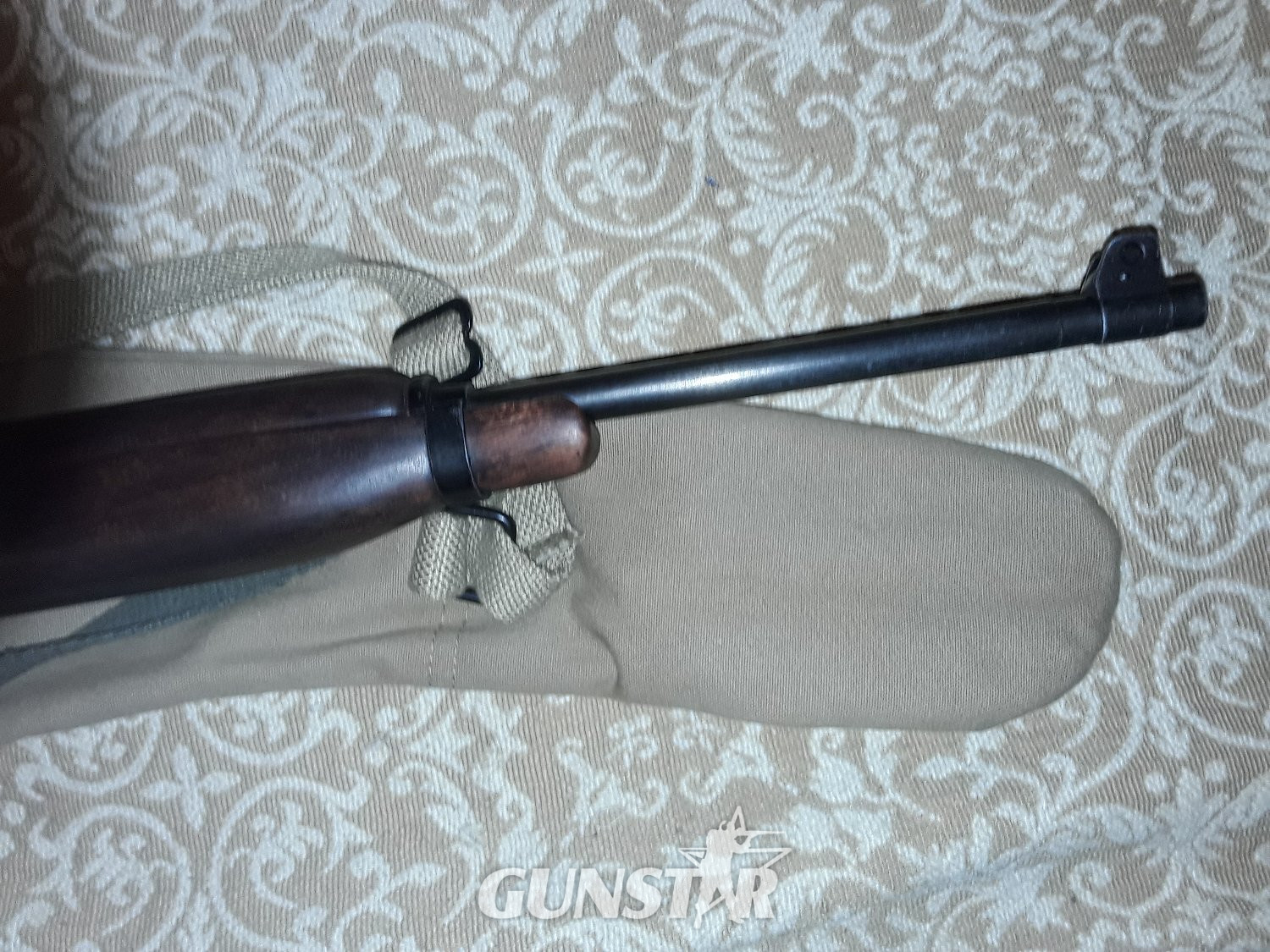Denix M1 CARBINE COMPLETE WITH CANVAS VASILE CASE/SLING/ SPARE CLIP POUCH NICELY AGED - Non-firing - {CATEGORY} in 