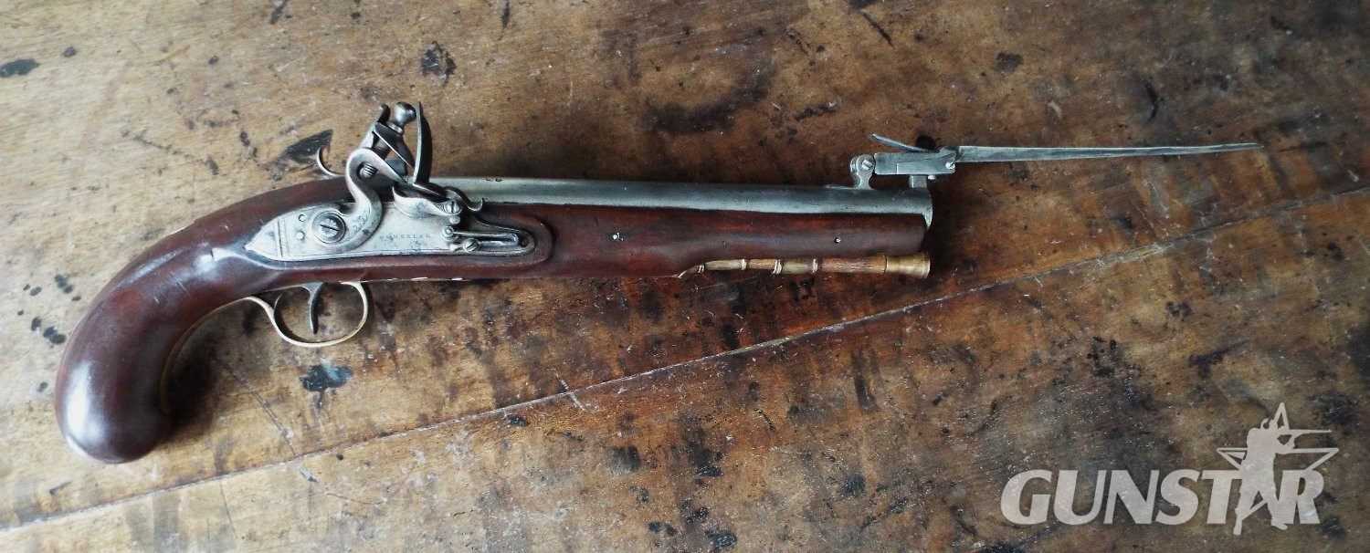 WHEELER Flintlock Bayonet Pistol .64 Cal Muzzleloader Muzzleloader 