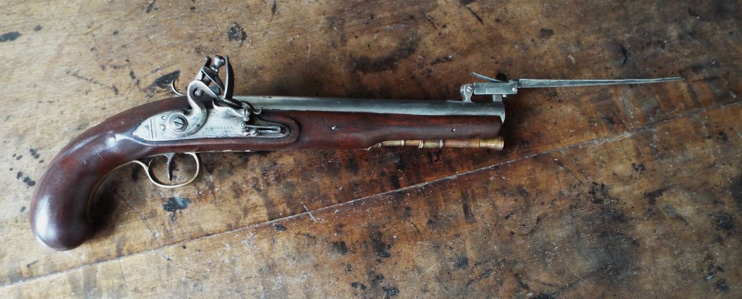 WHEELER Flintlock Bayonet Pistol .64 Cal Muzzleloader Muzzleloader 