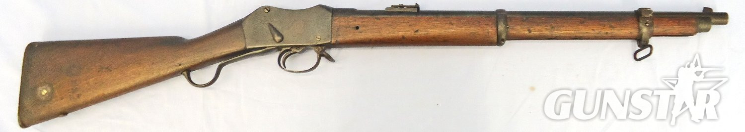 Zulu War Era, 1875 Dated, Martini Henry Mark I Rifle 577x 450 Obsolete Calibre, Officially Converted in 1894 to a Mark II Martini Henry Artillery Carbine. Sn 23444 Zulu War Era, 1875 Dated, Martini Henry Mark I Rifle 577x 450 Obsolete Calibre, Officially Converted in 1894 to a Mark II Martini Henry Artillery Carbine. Sn 23444 Single Shot Obsolete Rifle - {CATEGORY} in 