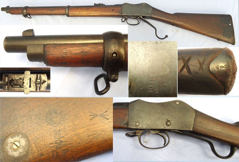 Zulu War Era, 1875 Dated, Martini Henry Mark I Rifle 577x 450 Obsolete Calibre, Officially Converted in 1894 to a Mark II Martini Henry Artillery Carbine. Sn 23444 Zulu War Era, 1875 Dated, Martini Henry Mark I Rifle 577x 450 Obsolete Calibre, Officially Converted in 1894 to a Mark II Martini Henry Artillery Carbine. Sn 23444 Single Shot Obsolete Rifle