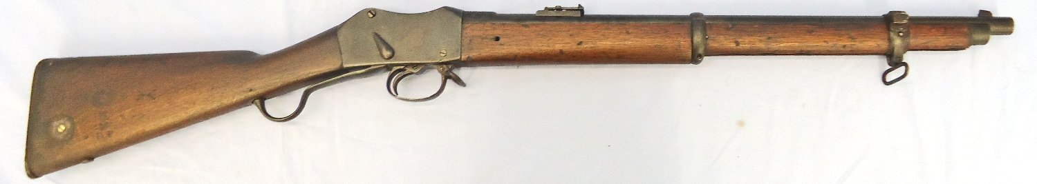 Zulu War Era, 1875 Dated, Martini Henry Mark I Rifle 577x 450 Obsolete Calibre, Officially Converted in 1894 to a Mark II Martini Henry Artillery Carbine. Sn 23444 Zulu War Era, 1875 Dated, Martini Henry Mark I Rifle 577x 450 Obsolete Calibre, Officially Converted in 1894 to a Mark II Martini Henry Artillery Carbine. Sn 23444 Single Shot Obsolete Rifle - {CATEGORY} in 
