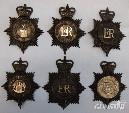 Various Various Queen's Crown Blackened Two Piece Helmet Plates Other Accessory in 