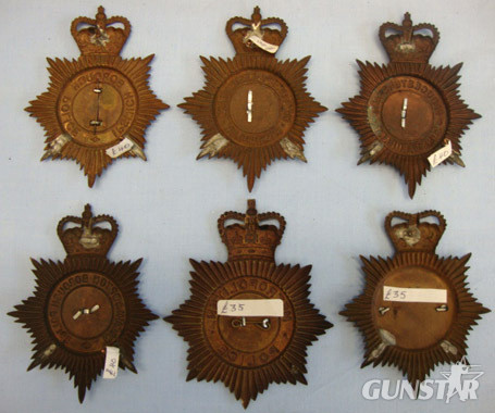 Various Various Queen's Crown Blackened Two Piece Helmet Plates Other Accessory