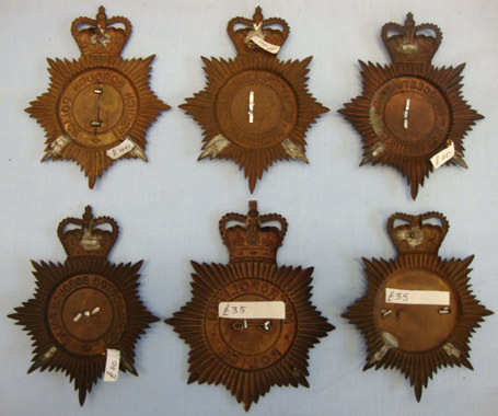 Various Various Queen's Crown Blackened Two Piece Helmet Plates Other Accessory