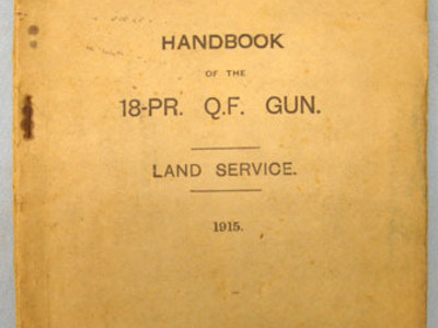 Handbook Of The 18-PR. Q.F. Gun Land Service 1915." Withdrawn Stock From The Imp Handbook Of The 18-PR. Q.F. Gun Land Service 1915." Withdrawn Stock From The Imp Other Accessory