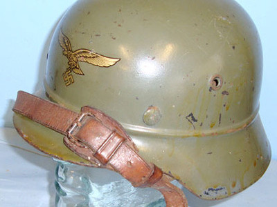 ET64 (Eisenhutten-Thale) Luftshutze (Air Raid/ Civil Defence) Single Front Decal Helmet By ‘ET64’ (Eisenh Clothing