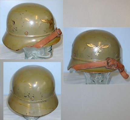 ET64 (Eisenhutten-Thale) Luftshutze (Air Raid/ Civil Defence) Single Front Decal Helmet By ‘ET64’ (Eisenh Clothing