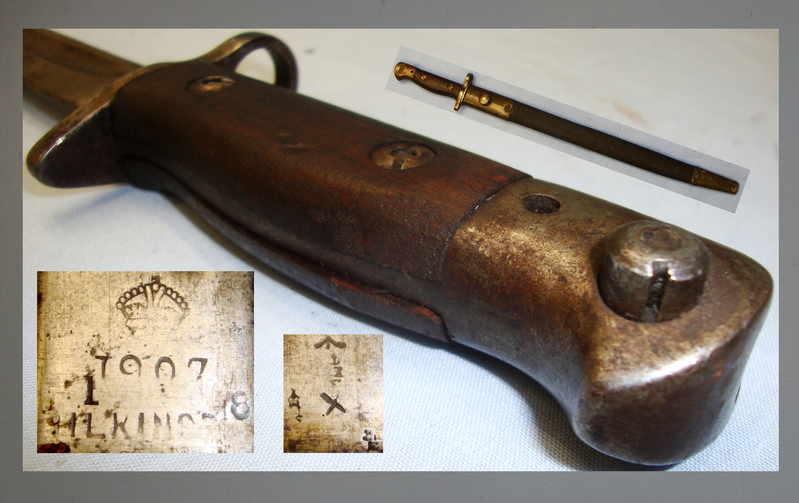 British ‘1907’ Sword Bayonet and Scabbard. BAYO 735. Bayonet