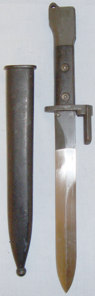  Scarce** Trials Pattern FN FAL X2E1 Bayonet & X1E1 Scabbard. Sn 9872. Bayonet