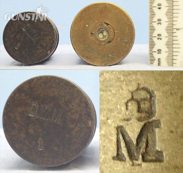 DEACTIVATED INERT. Imperial German Naval, 1918 Dated, 37mm (37 x 94R) Pom Pom Nose Fused HE (High Explosive) Round By D.W.M. - O 1902 DEACTIVATED INERT. Imperial German Naval, 1918 Dated, 37mm (37 x 94R) Pom Pom Nose Fused HE (High Explosive) Round By D.W.M. - O 1902  Other Ammunition