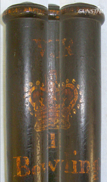 Victorian Scottish Bowling Police Constabulary (West Dunbartonshire) Ebonised Wood Tipstaff Truncheon With Hand Painted Decoration & V.R. Royal Cypher. Antique & Militaria