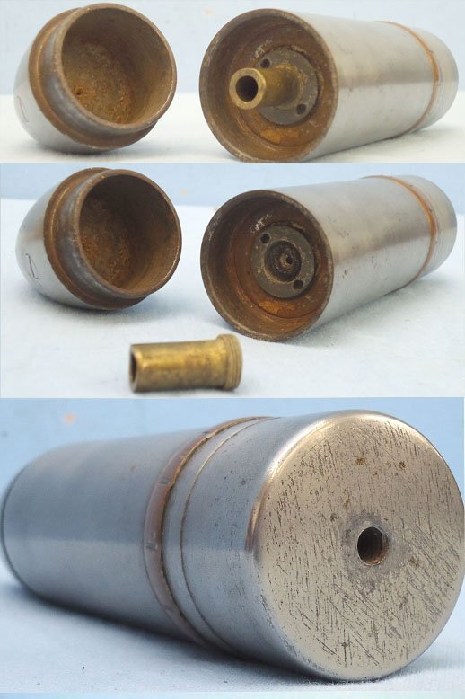  INERT DEACTIVATED. WW1 Austrian, 1916 Dated, George Roth 37MM Trench Gun (3.7 cm Infanteriegeschütz M.15) (37x57R) High Explosive Bouncing Round. Sn - 21686 INERT DEACTIVATED. WW1 Austrian, 1916 Dated, George Roth 37MM Trench Gun (3.7 cm Infanteriegeschütz M.15) (37x57R) High Explosive Bouncing Round. Sn - 21686  Other Ammunition
