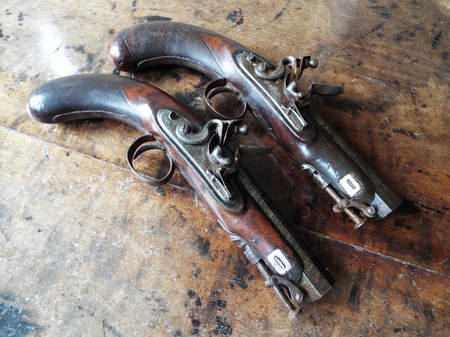 Wilson of London Flintlock overcoat pistols .47 Cal Muzzleloader Muzzleloader