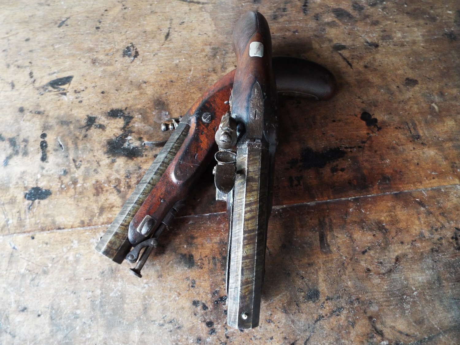 Wilson of London Flintlock overcoat pistols .47 Cal Muzzleloader Muzzleloader - {CATEGORY}