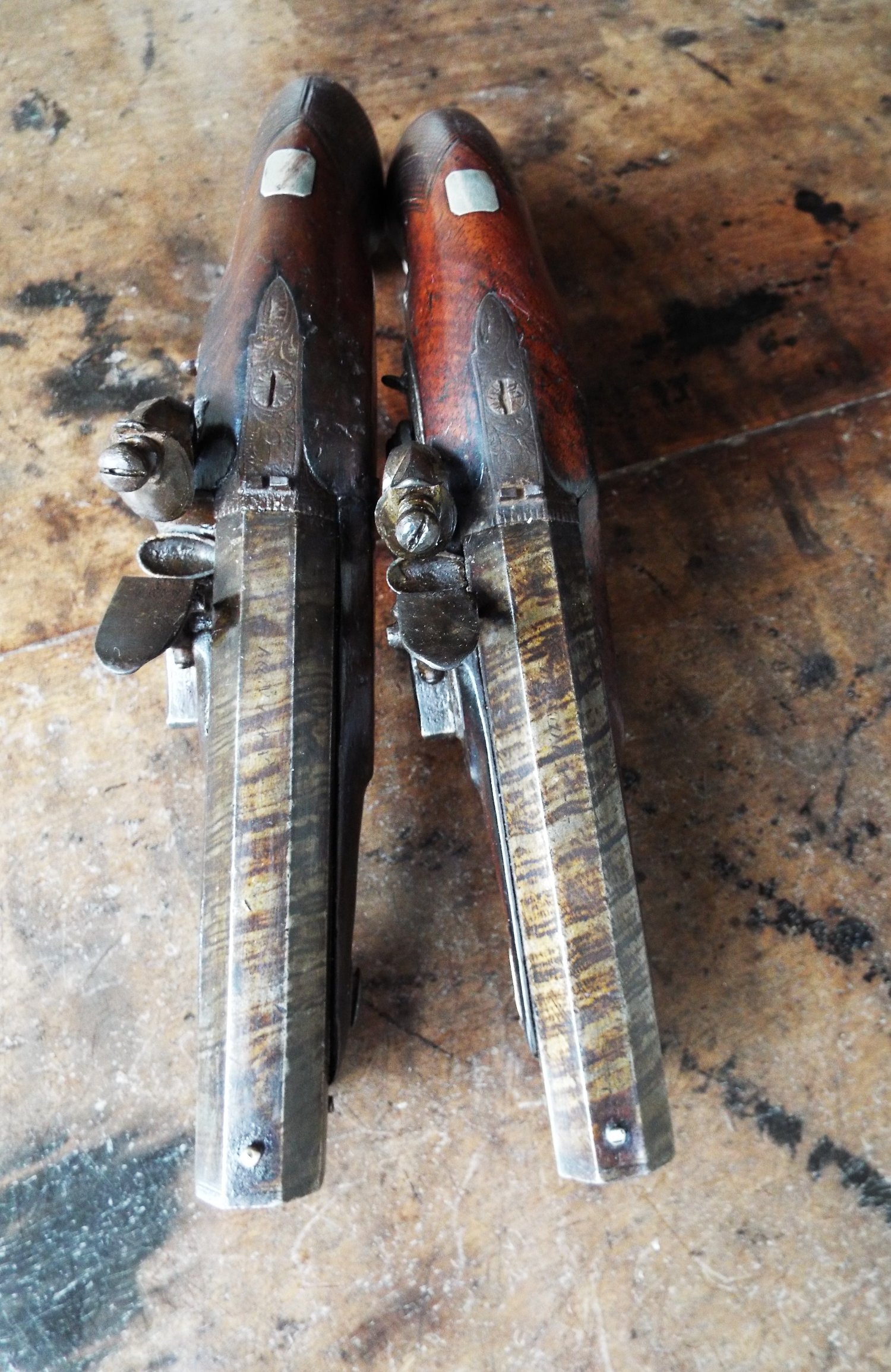 {CATEGORY} - Wilson of London Flintlock overcoat pistols .47 Cal Muzzleloader Muzzleloader in 
