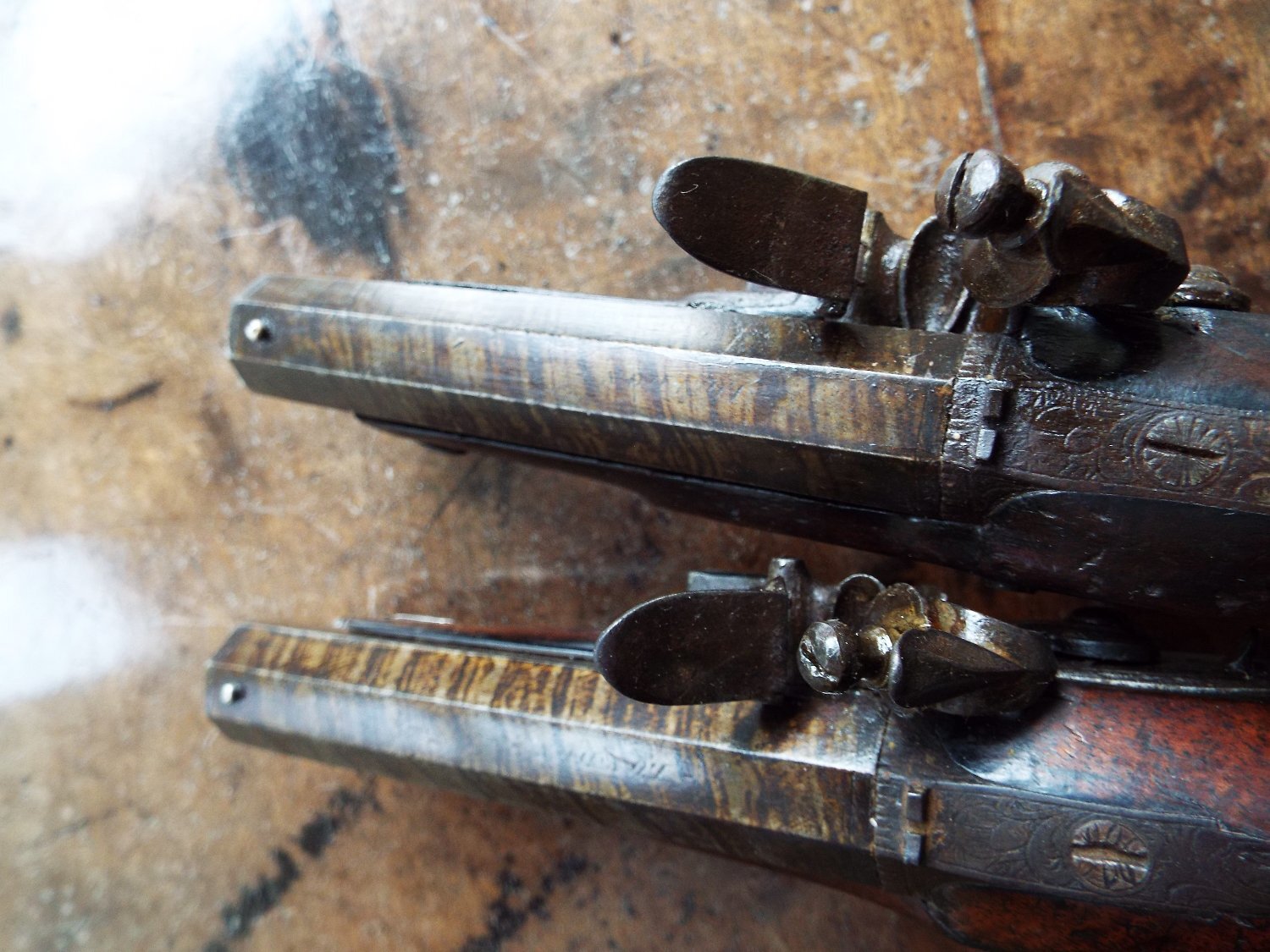 {CATEGORY} - Wilson of London Flintlock overcoat pistols .47 Cal Muzzleloader Muzzleloader