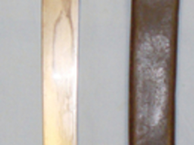 Imperial Prussian Infantry Brass Handled Short Sword Sidearm & Scabbard Both Wit Other Blade