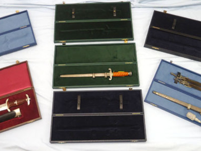 Handmade Display Cases for German Daggers With or Without Straps Knive