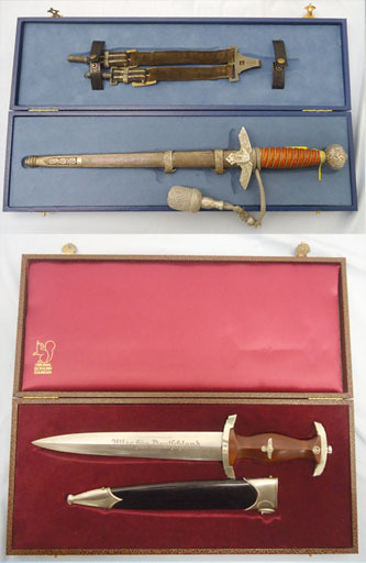  Handmade Display Cases for German Daggers With or Without Straps Knive