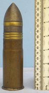 DEACTIVATED INERT. Imperial Russian 1896 Dated Naval, Unfired 37mm (37 x 94R) Pom Pom Solid Shot Round. - O 1901 DEACTIVATED INERT. Imperial Russian 1896 Dated Naval, Unfired 37mm (37 x 94R) Pom Pom Solid Shot Round. - O 1901  Other