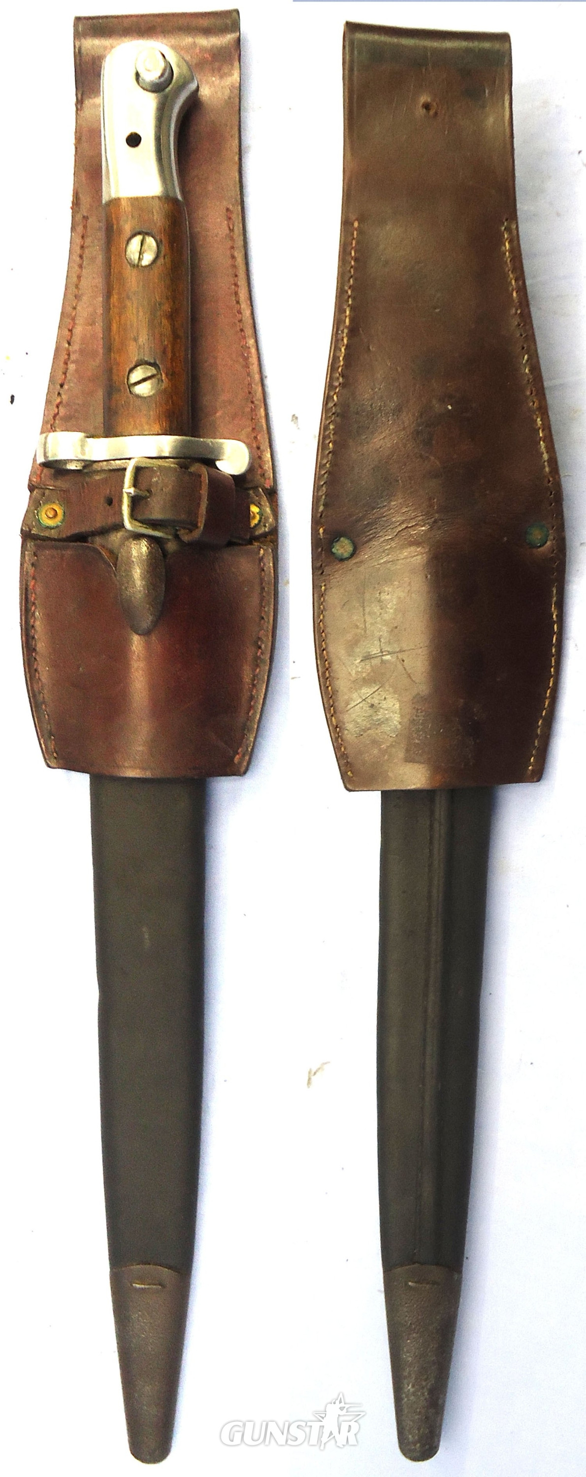 Scarce* British, 1903 Pattern SMLE Rifle Bayonet Converted From Pattern 1888 Sword Bayonet, Scabbard & Frog. Sn 23478:106 Bayonet in 