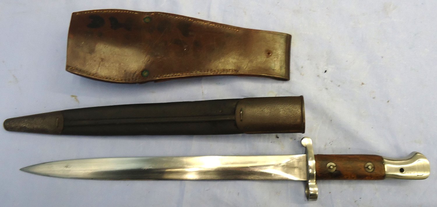 Scarce* British, 1903 Pattern SMLE Rifle Bayonet Converted From Pattern 1888 Sword Bayonet, Scabbard & Frog. Sn 23478:106 Bayonet - {CATEGORY}